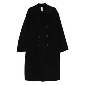 Hevo Black Coats - Double Breasted Coats Men